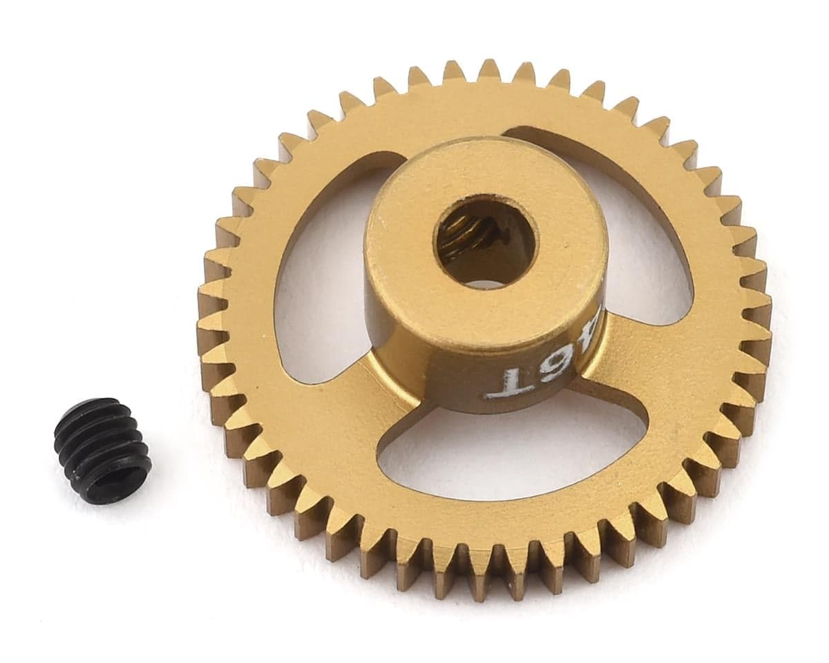 Trinity 64P Ultra Light Weight Aluminum Pinion Gear (3.17mm Bore) (46T)