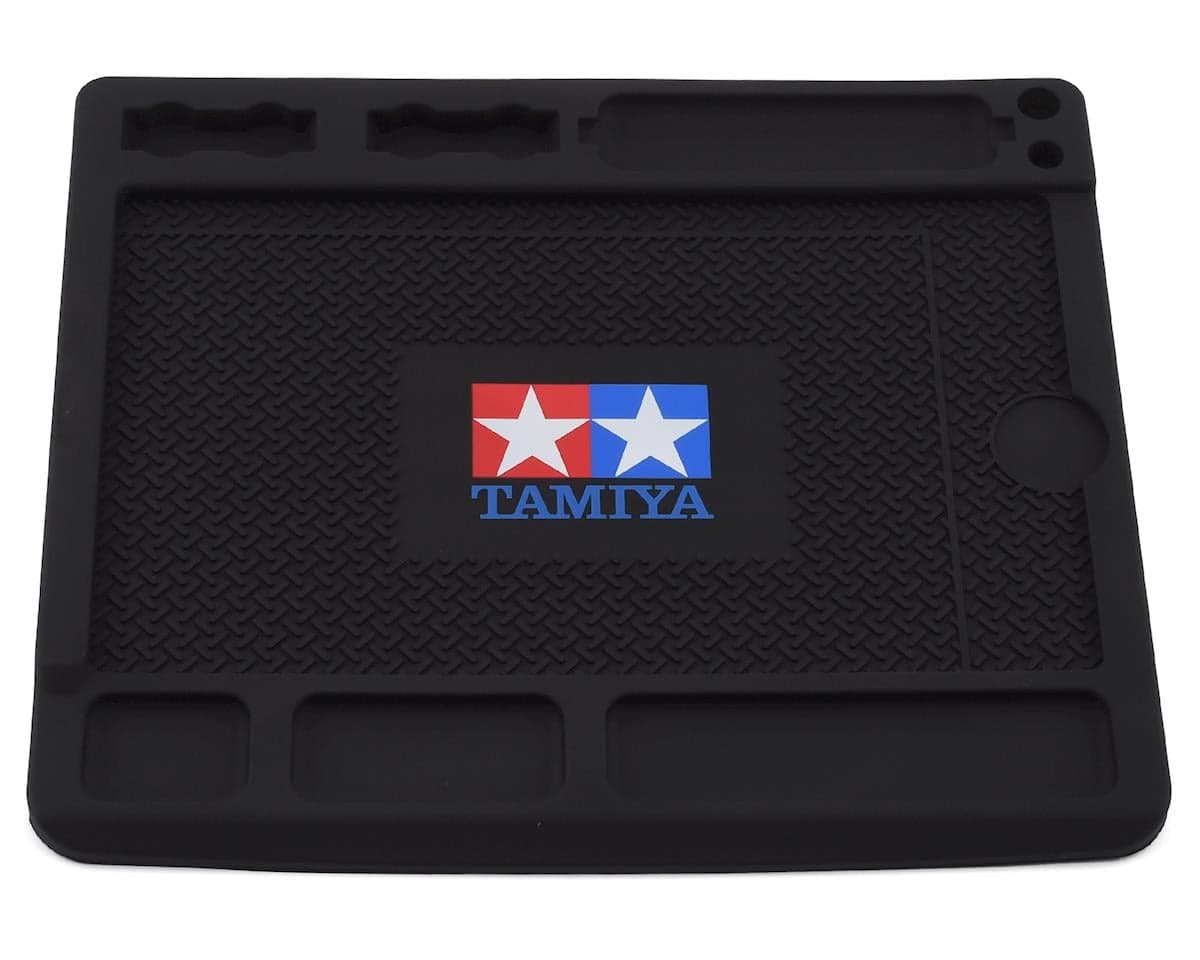 Tamiya Mini 4WD 180x210mm HG Maintenance Base Rubber Mat (Black) (Re-Issue Limited Edition)