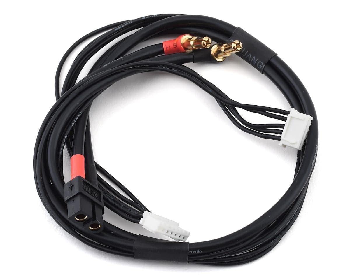 Ruddog 4S Charge Lead w/XT60 Connector & 4-5mm Stepped Bullets (40cm) (7 Pin-XH)