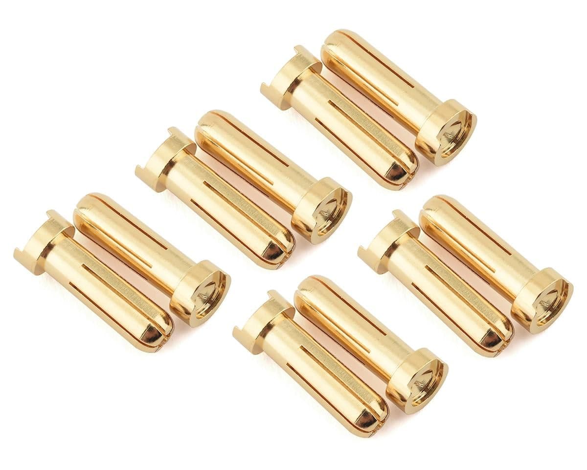 Ruddog 5mm Gold Male Bullet Plug (10)