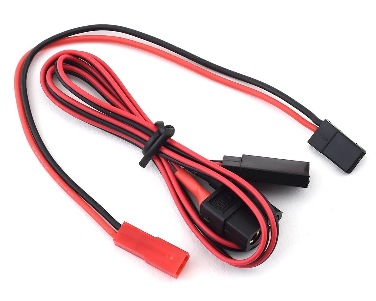 Ruddog Receiver/Transmitter Charge Lead w/XT60 & JR to Female JST Adapter (Sanwa/Futaba)