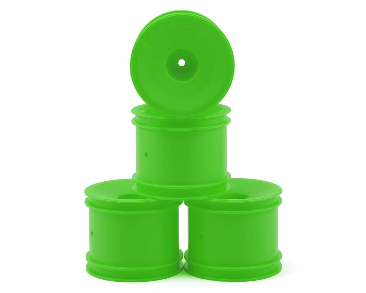 DE Racing 12mm Hex "Speedline" 2.2" 1/10 Stadium Truck Wheel (Green) (4) (T4.2)