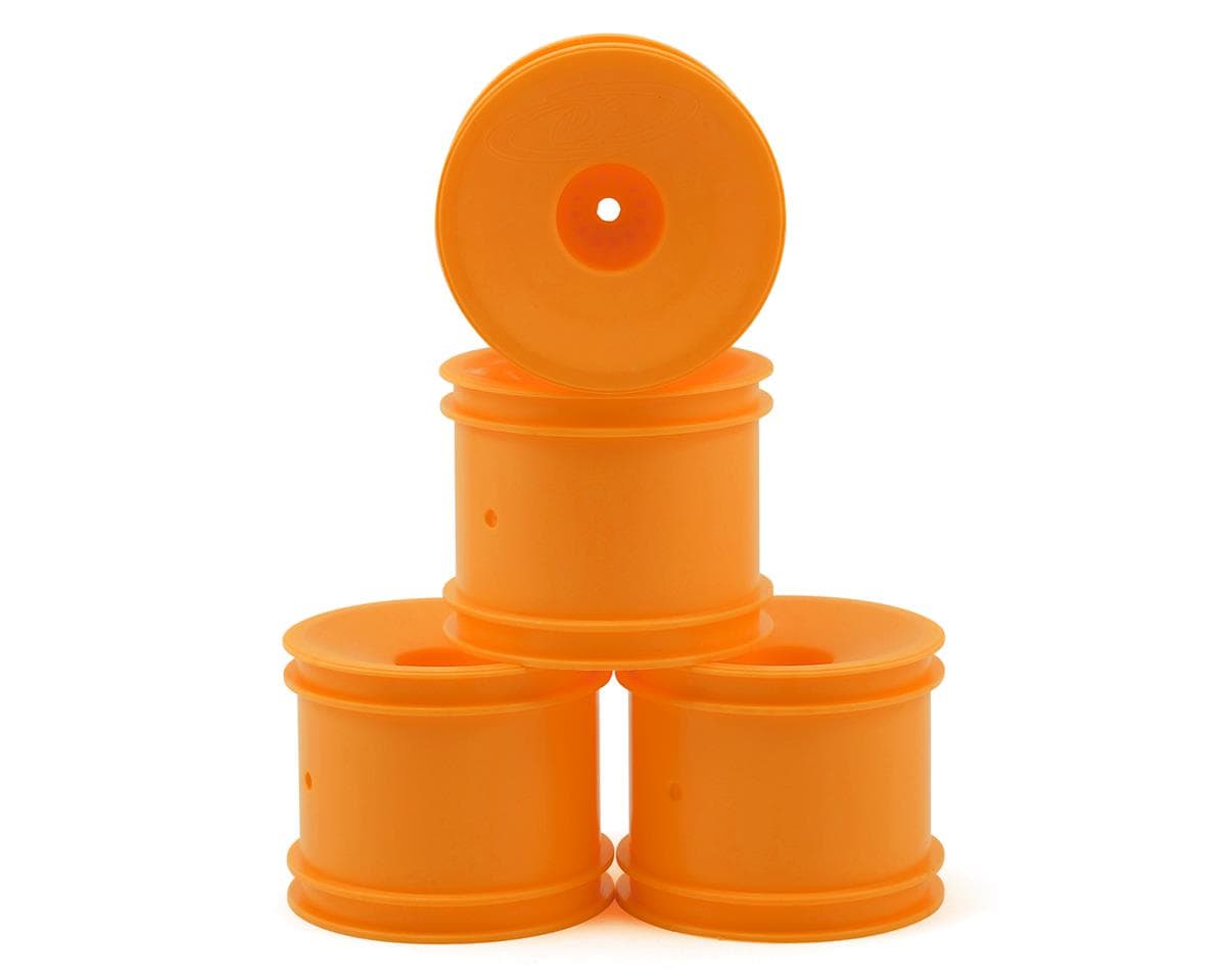 DE Racing 12mm Hex "Speedline" 2.2" 1/10 Stadium Truck Wheel (Orange) (4) (T4.2)