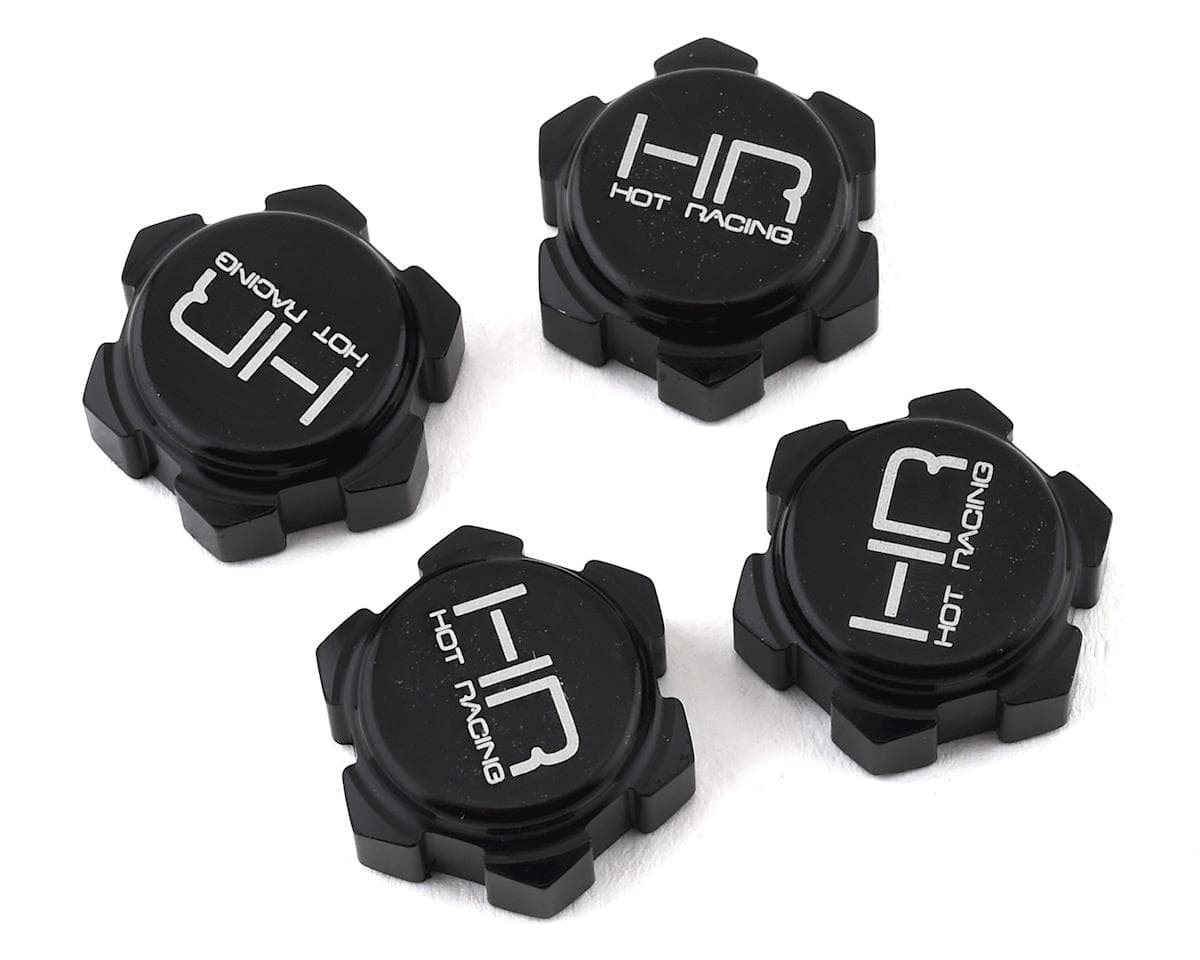 Hot Racing Arrma Aluminum 17mm Friction Dirt Shield Wheel Nuts (4)