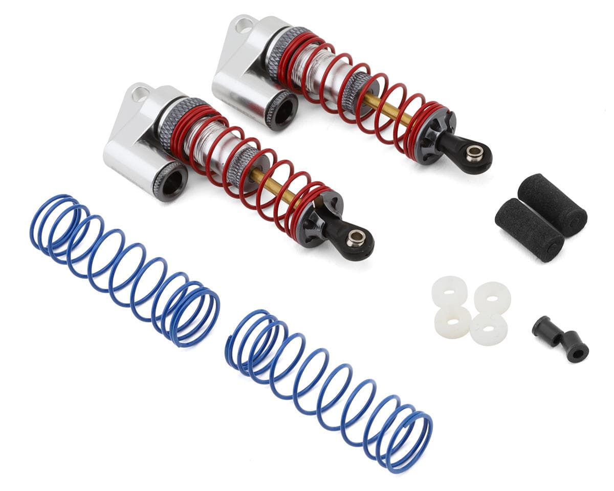 Team Integy MSR9 Front Piggyback Shocks for Traxxas® Slash®/Stampede®/Rustler® 2WD (Silver) (2)