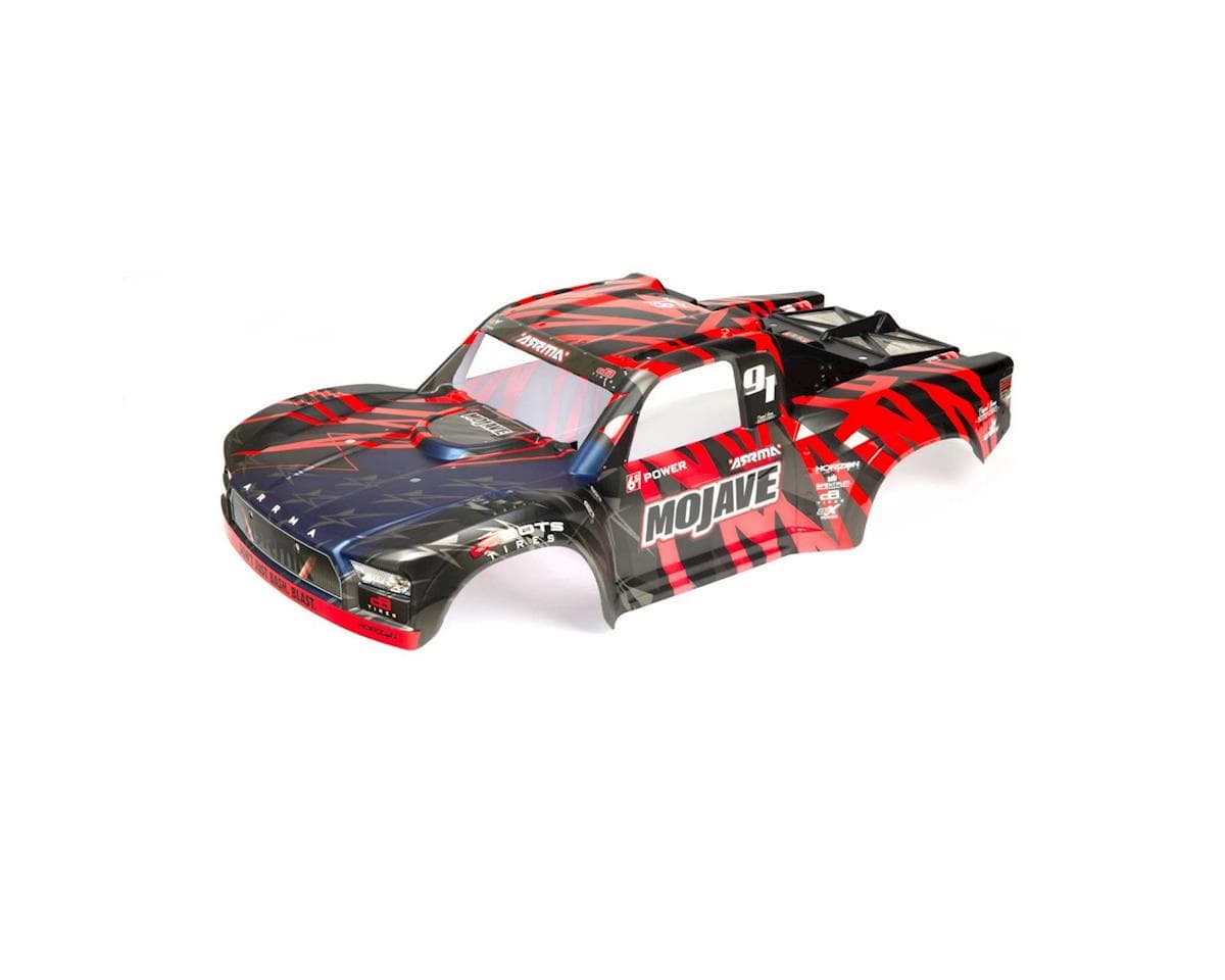 Arrma Mojave 6S BLX Pre-Painted Body (Black/Red)