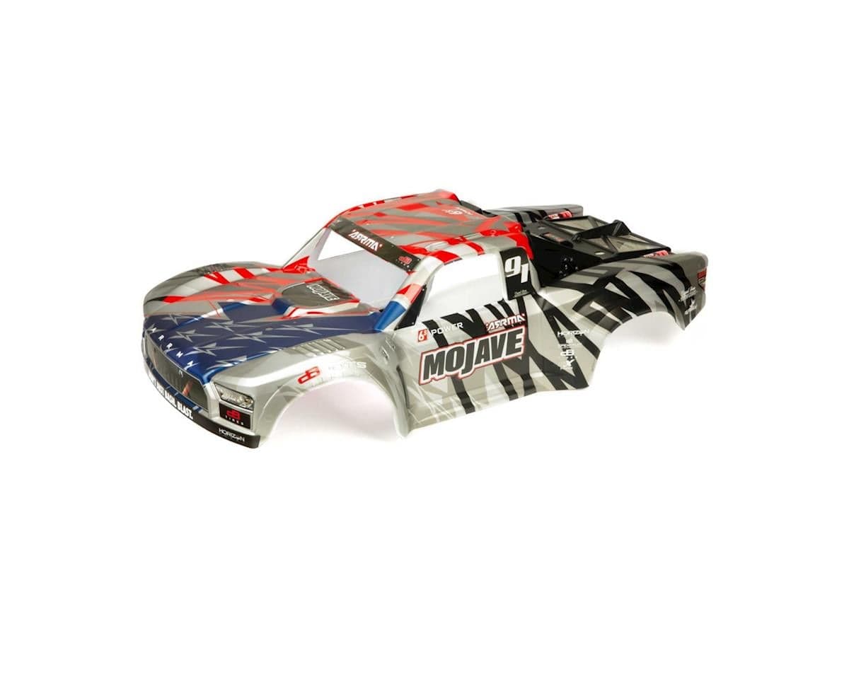 Arrma Mojave 6S BLX Pre-Painted  Body (Sliver/Red)