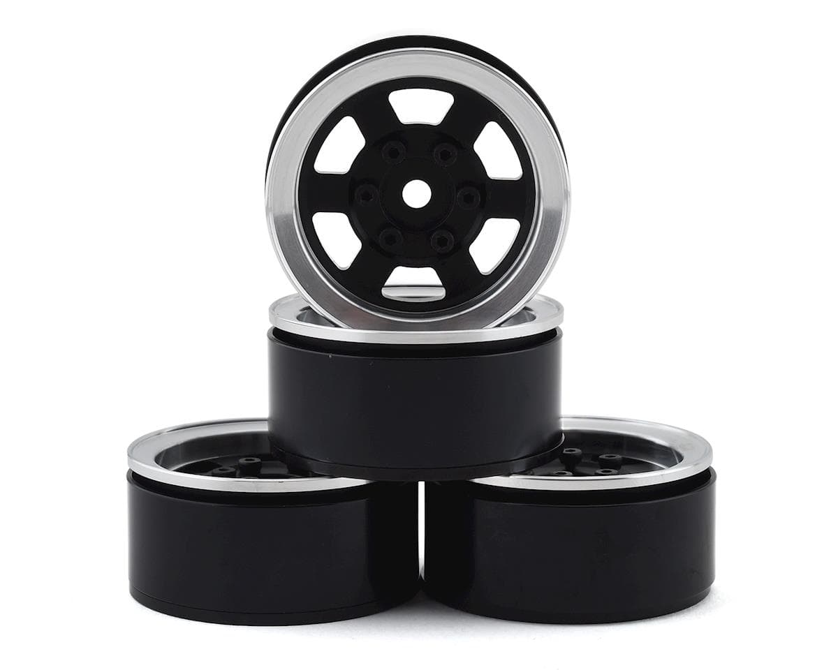 RC4WD CChand Six-Spoke 1.55" Internal Beadlock Wheels (Black) (4)