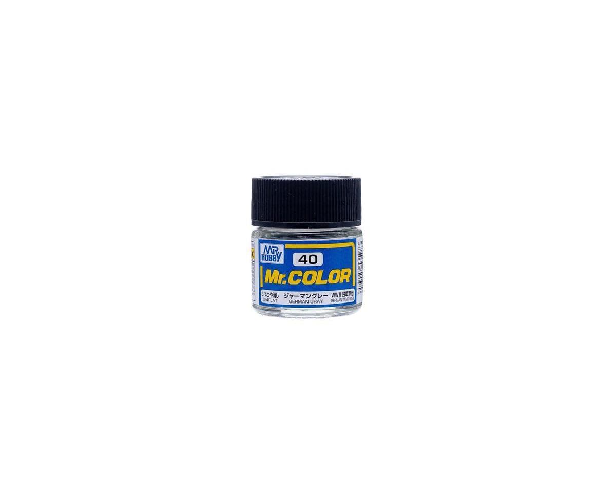 GSI Creos Mr. Hobby C40 Flat German Gray Acrylic Hobby Paint (10ml)