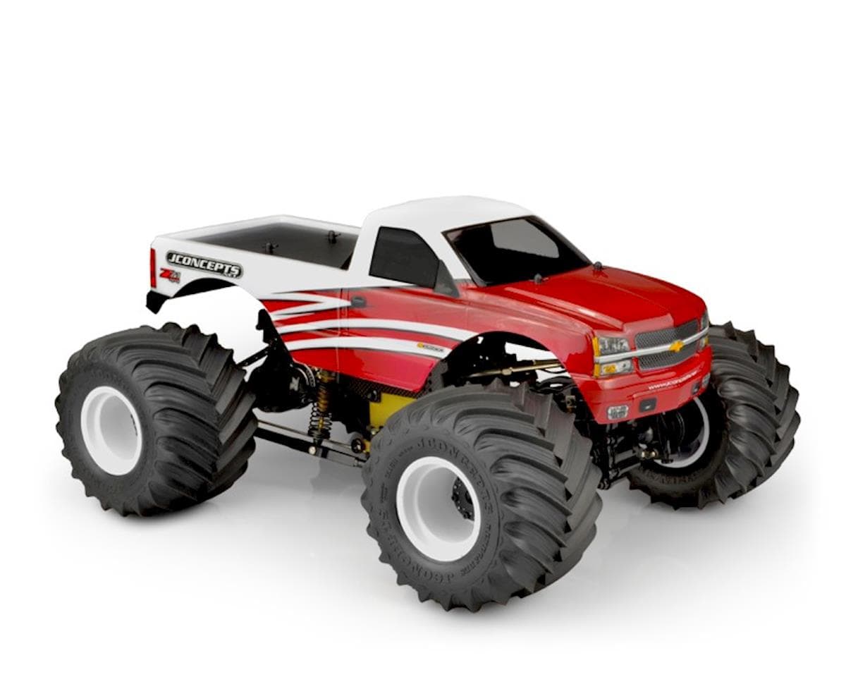 JConcepts 2005 Chevy 1500 MT Single Cab Monster Truck Body (Clear) (12.5" Wheelbase)