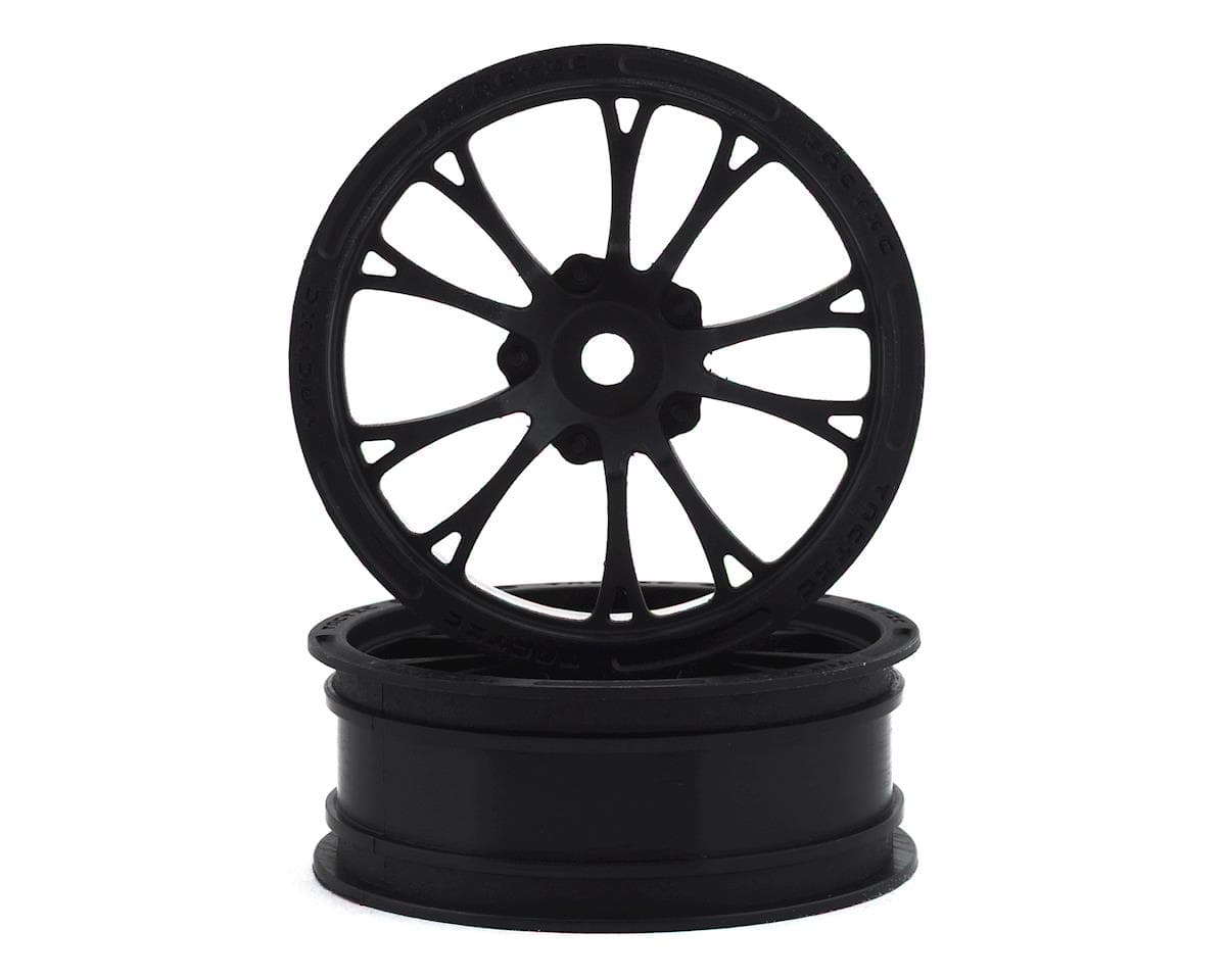 JConcepts Tactic Street Eliminator 2.2" Front Drag Racing Wheels (2) (Black) w/12mm Hex