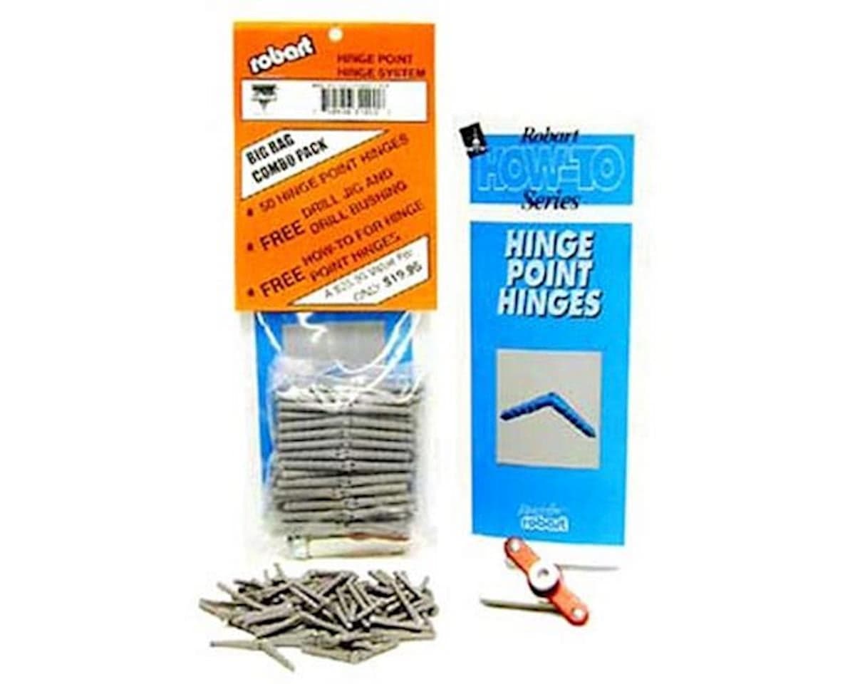 Robart 1/8 Steel Pin Hinges(50)w/Drill Jig