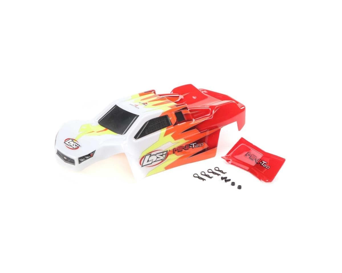 Losi Mini-T 2.0 Pre-Painted Body Set (Red/White)
