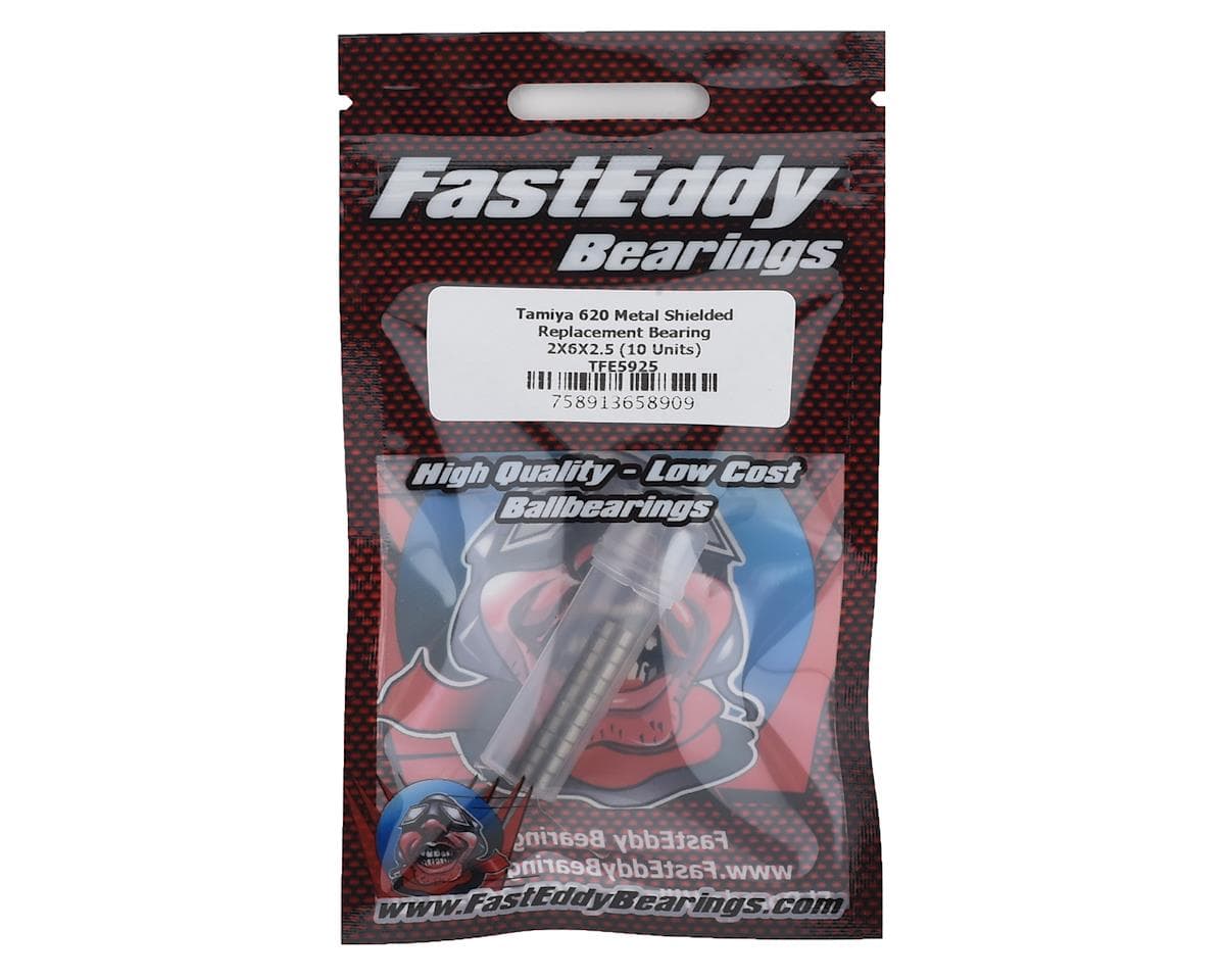 FastEddy Tamiya 620 Mini 4WD Metal Shield Bearing Kit