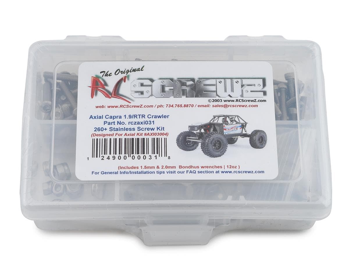 RC Screwz Axial Capra Stainless Steel Screw Kit