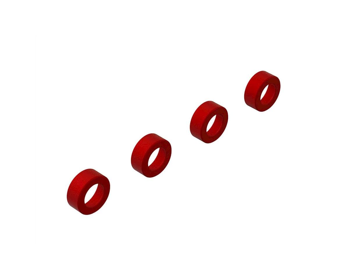 Arrma 8S BLX Aluminum Suspension Arm End Cap (Red) (4)