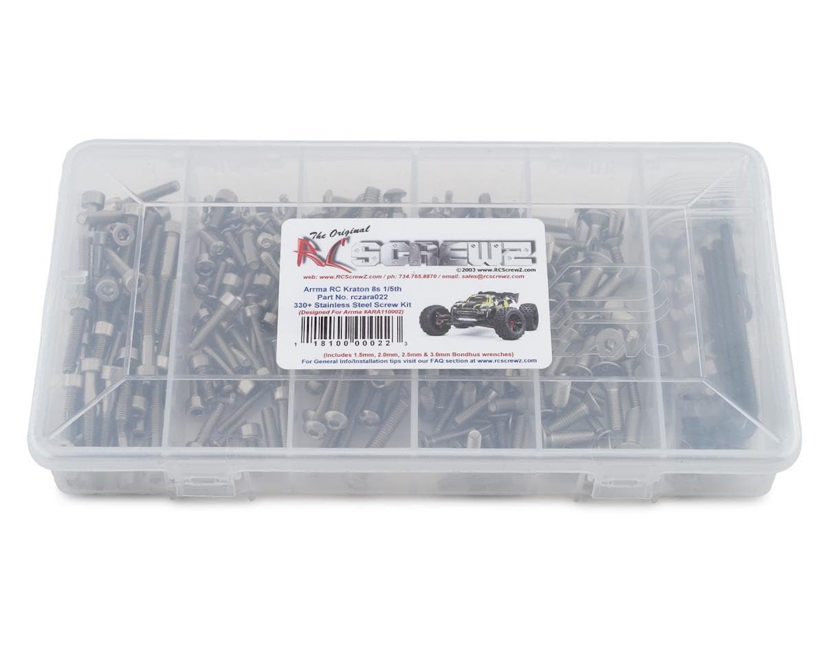 RC Screwz Arrma Kraton 8S Stainless Steel Screw Kit