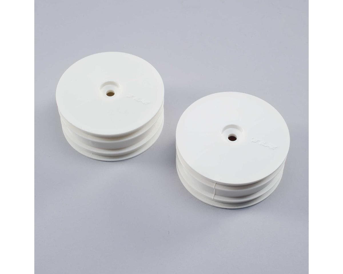 Team Losi Racing 22X-4 Front 4WD Buggy Wheels (2) (White) w/12mm Hex