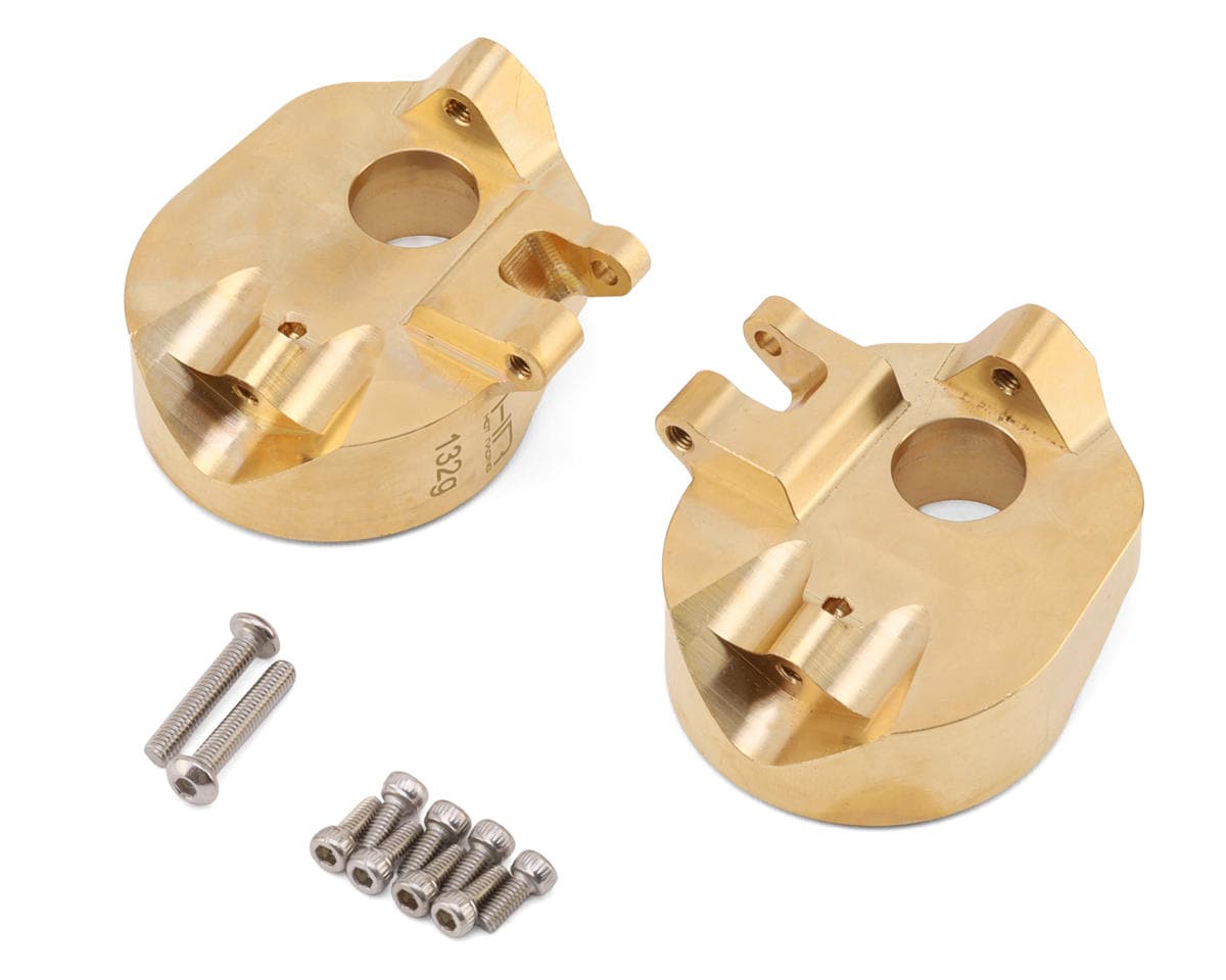 Hot Racing Axial SCX10 III/UTB18 Capra Brass Currie F9 Portal Steering Knuckles (2) (132g ea)