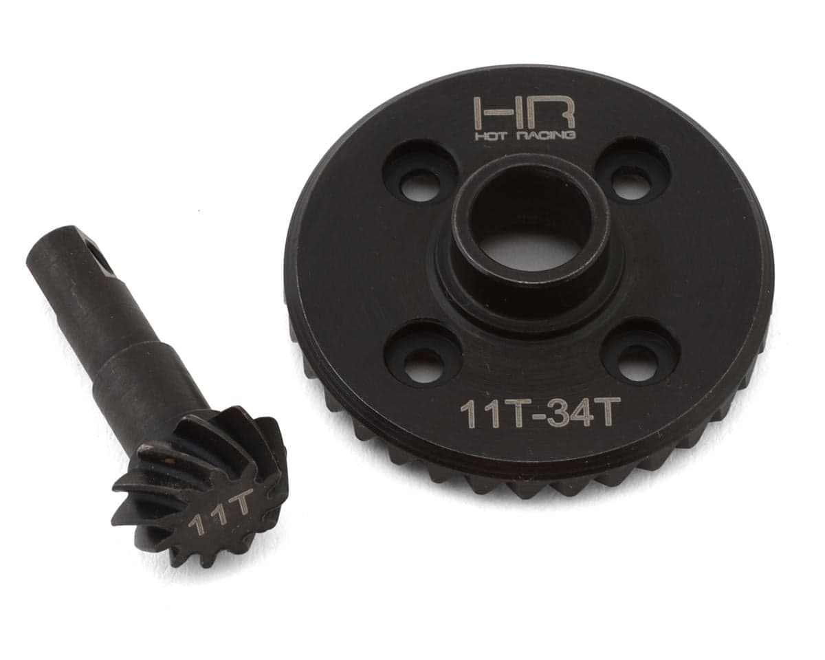 Hot Racing Steel Helical Differential Ring & Pinion Gears for Traxxas TRX-4 (11/34T)