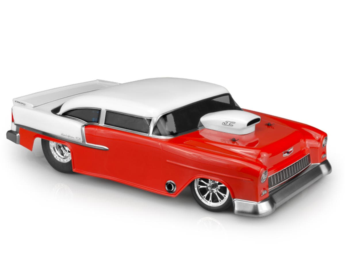JConcepts 1955 Chevy Bel Air Street Eliminator Drag Racing Body (Clear)