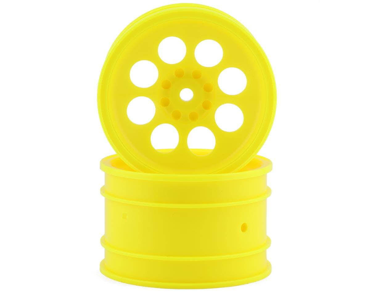 Kyosho Turbo Optima 50mm 8-Hole Wheels (Yellow) (2) w/12mm Hex