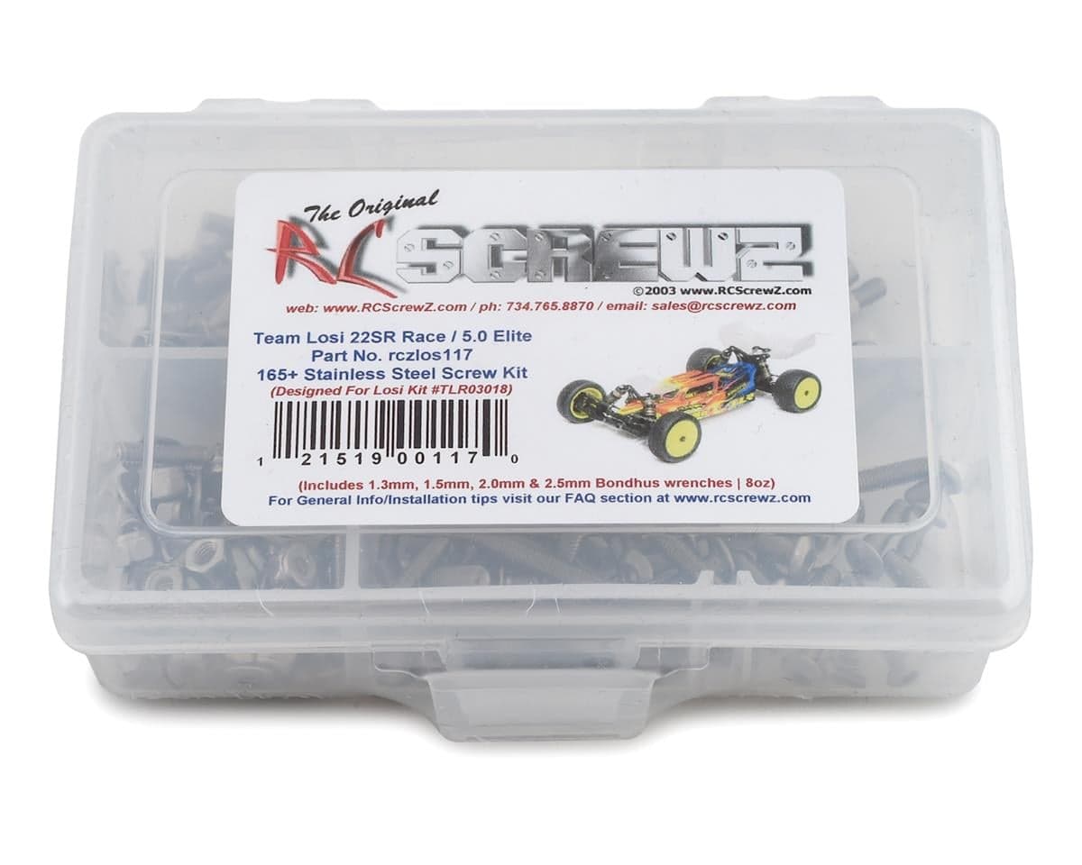 RC Screwz Losi 22SR 5.0 Elite Buggy Stainless Steel Screw Kit