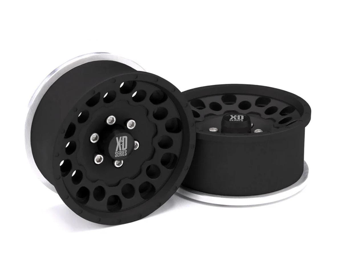Incision KMC 1.9" XD129 Holeshot Crawler Wheel (Black) (2)