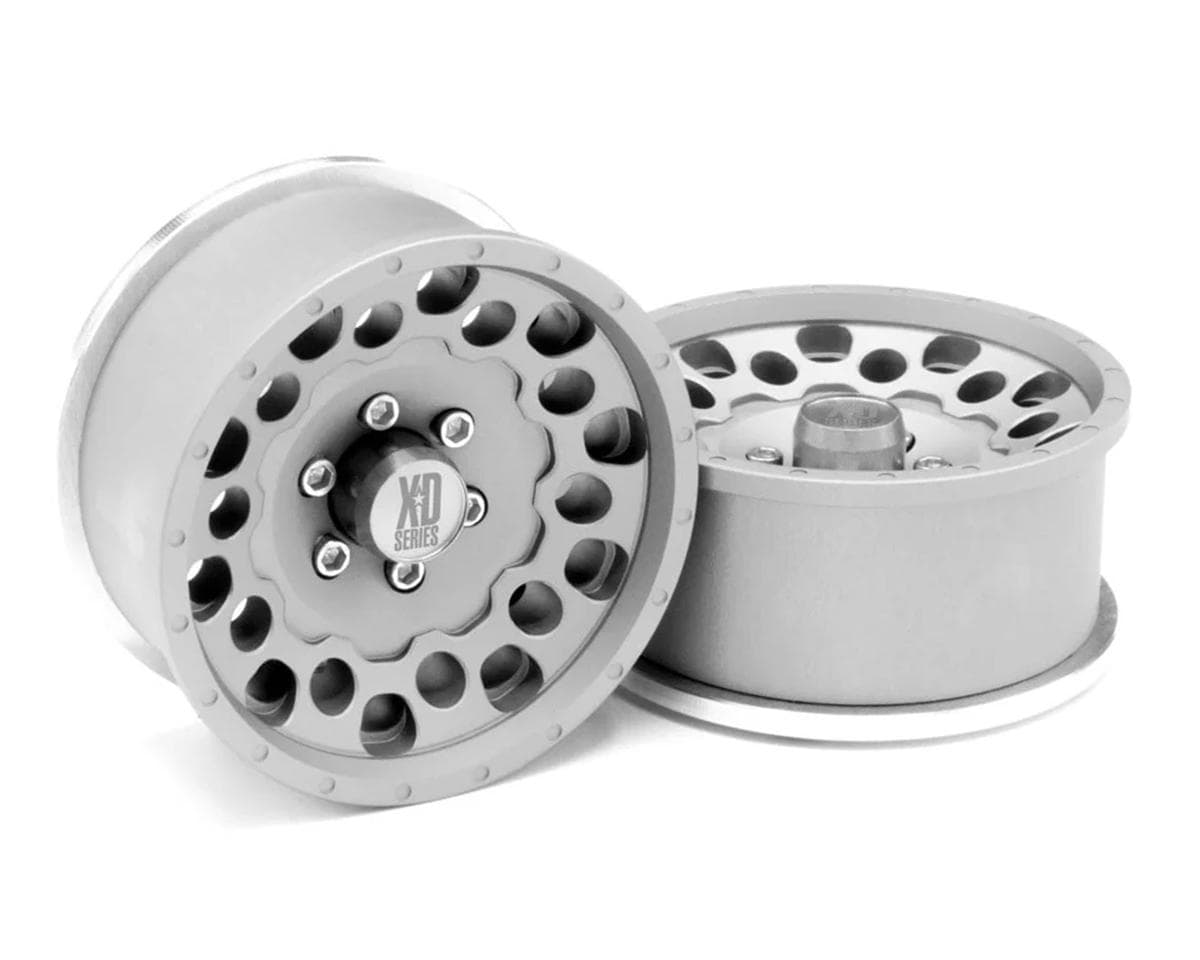 Incision KMC 1.9" XD129 Holeshot Crawler Wheel (Silver) (2)