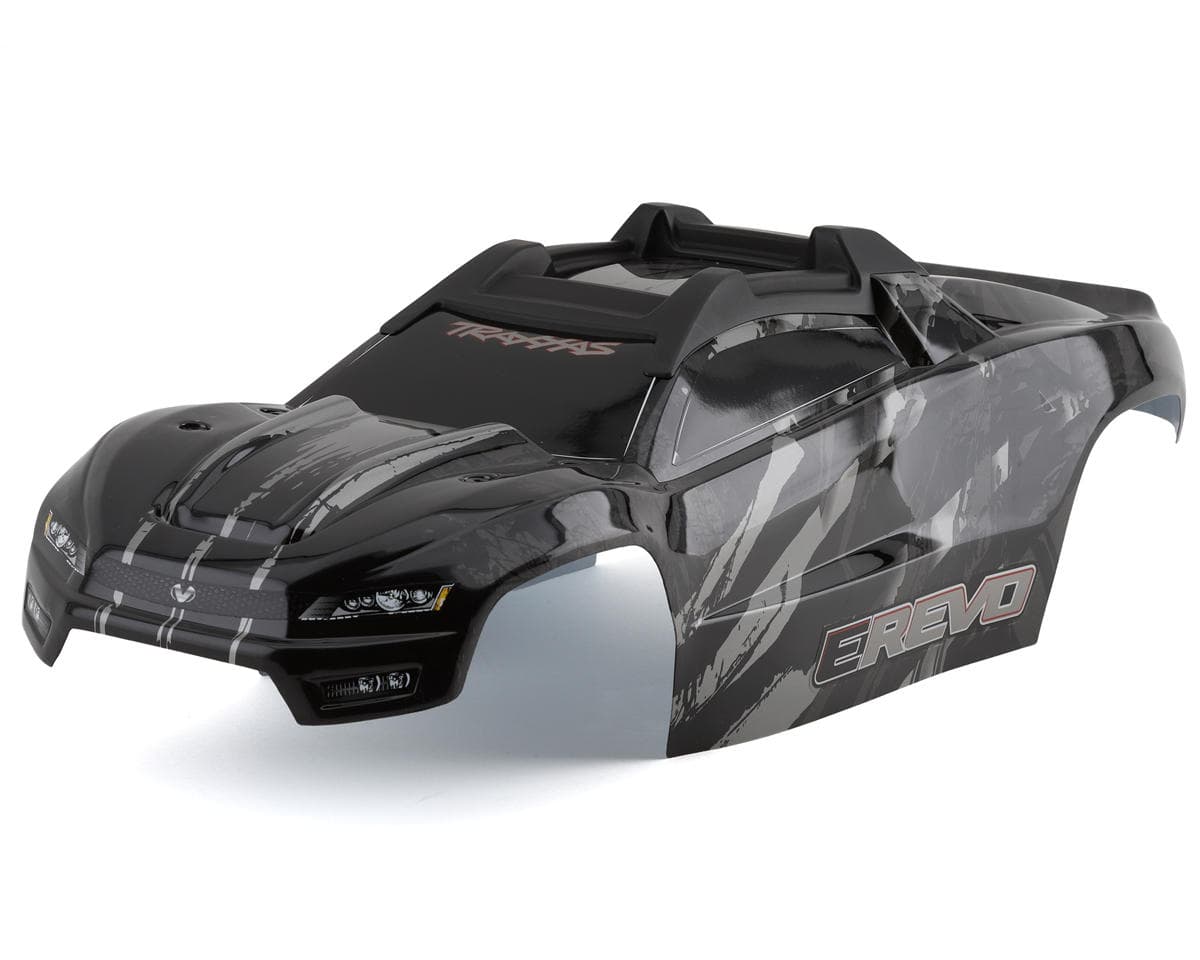 Traxxas E-Revo VXL 2.0 Pre-Painted Monster Truck Body (Black)