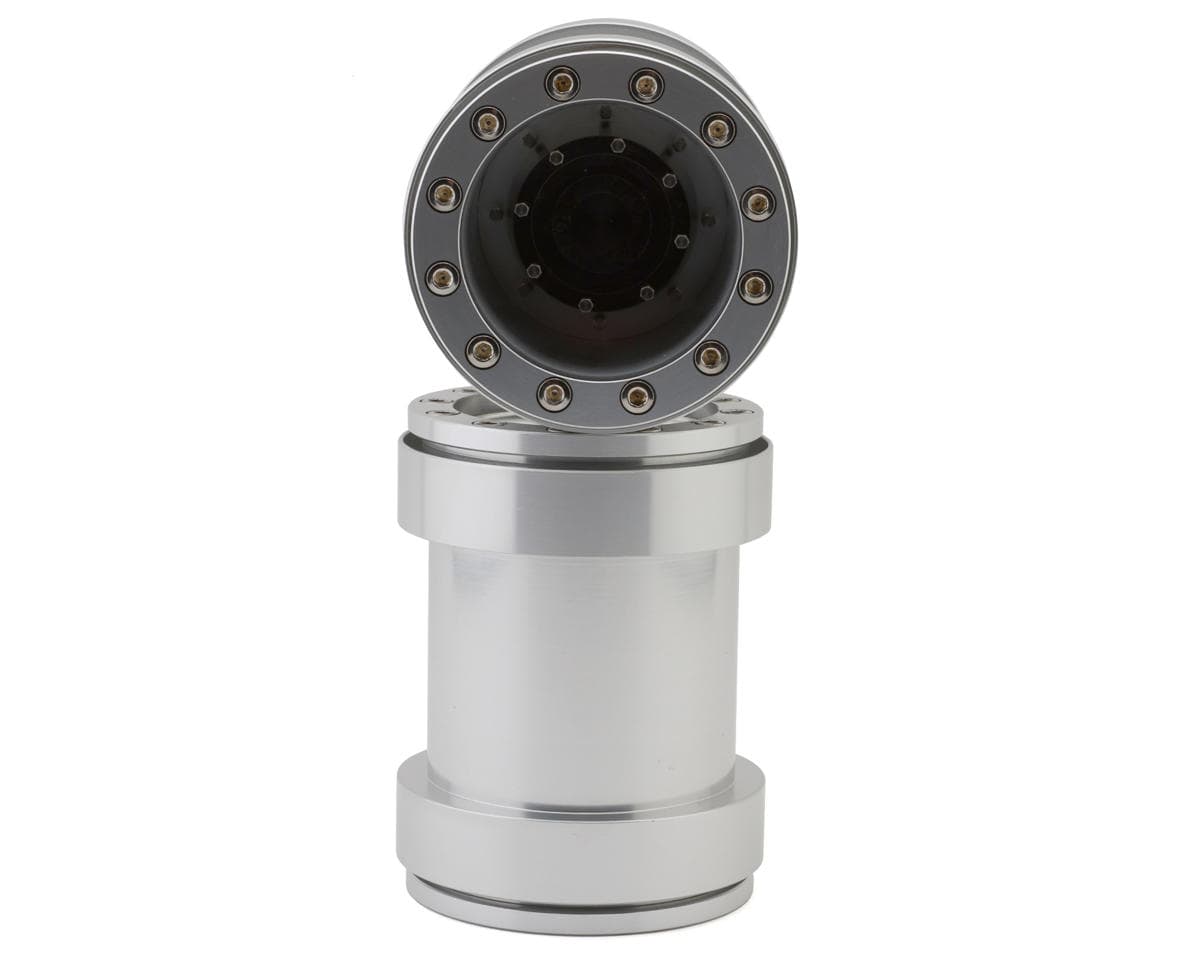 RC4WD Universal Monster Truck Beadlock Wheels V2 (Silver) (2) (Clod Buster)