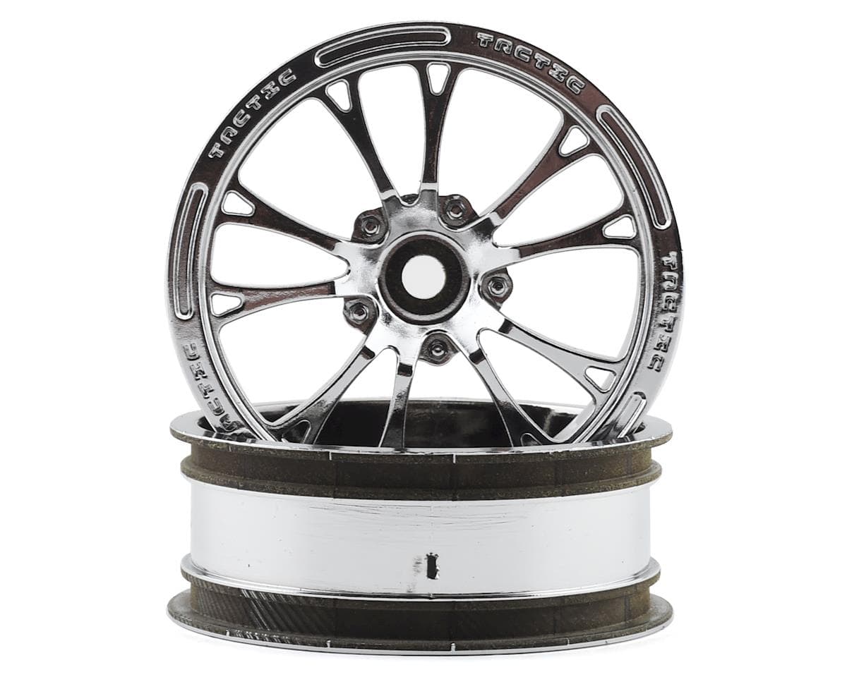 JConcepts Tactic Street Eliminator 2.2" Front Drag Racing Wheels (2) (Chrome) w/12mm Hex