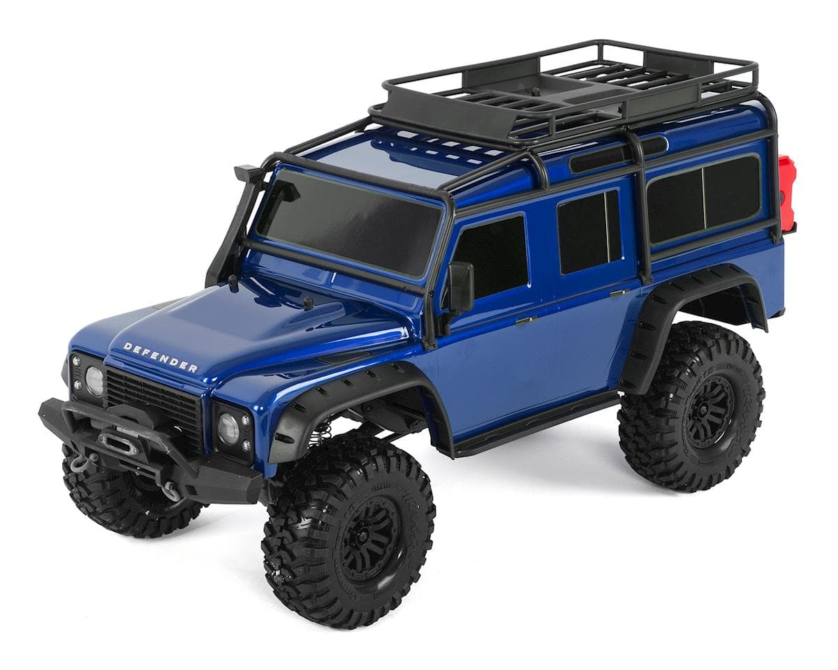 Traxxas TRX-4 1/10 Scale Trail Rock Crawler w/Land Rover Defender Body (Blue) w/XL-5 ESC & TQi 2.4GHz Radio