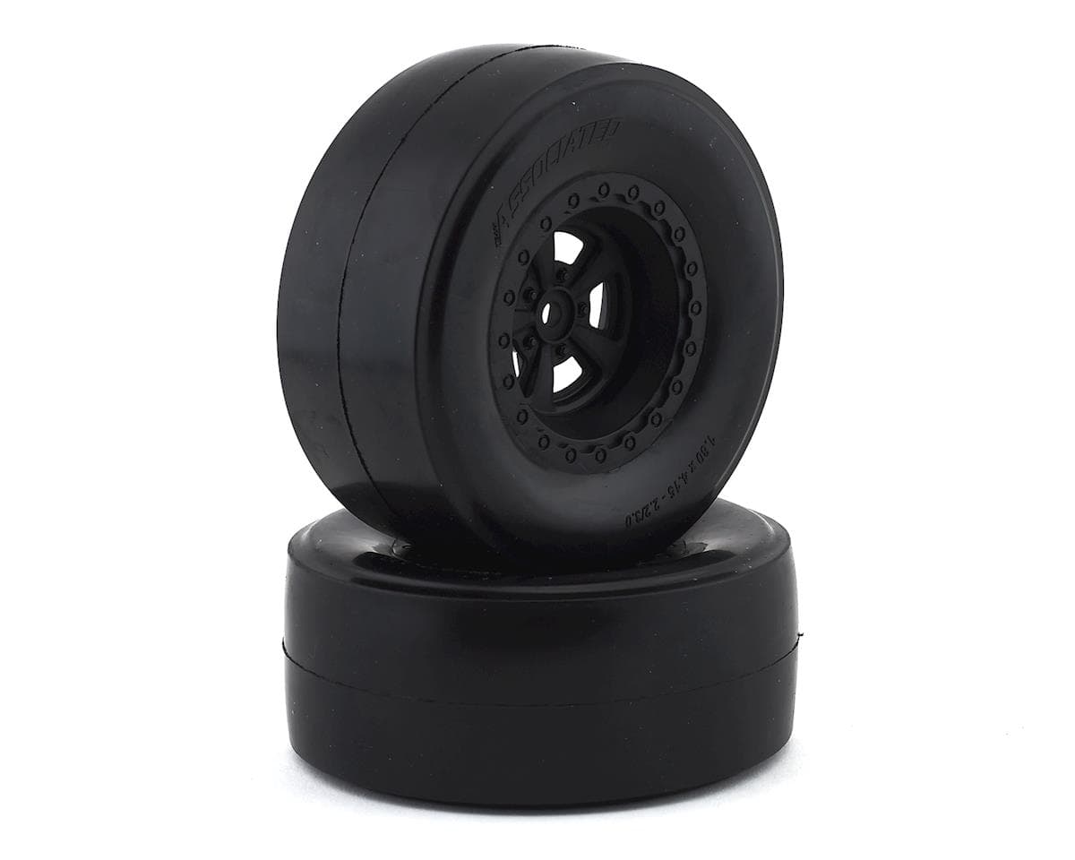 Team Associated DR10 Rear Pre-Mounted Drag Racing Slick Tires (2)
