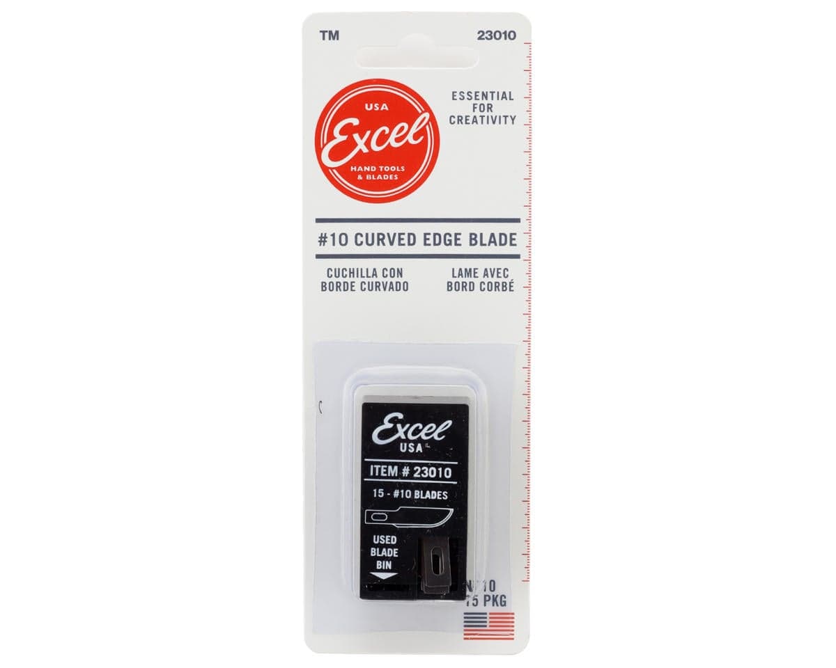 Excel #10 Curved Edge Blade (15) w/Dispenser