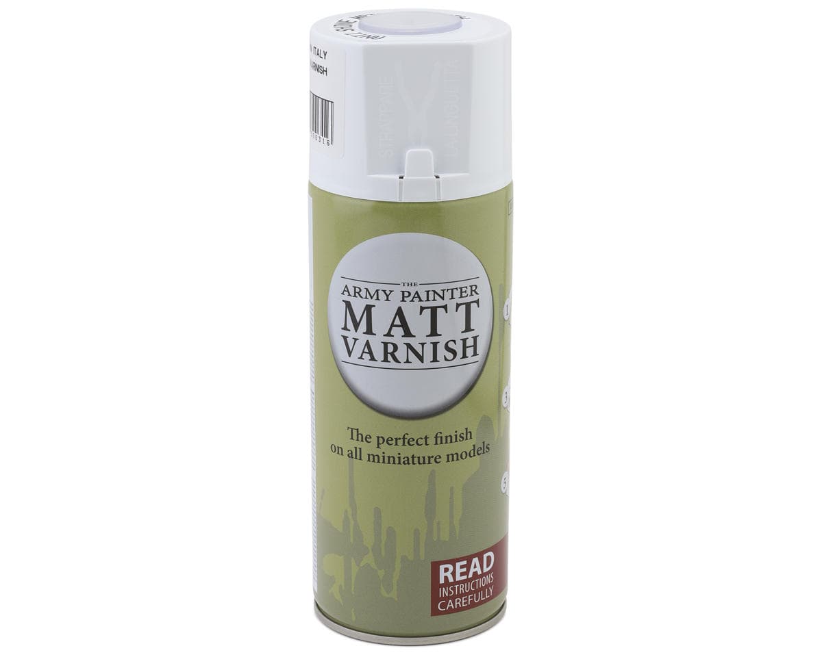 Army Painter Colour Primer Acrylic Hobby Paint Spray (Anti Shine Matt Varnish) (400ml)