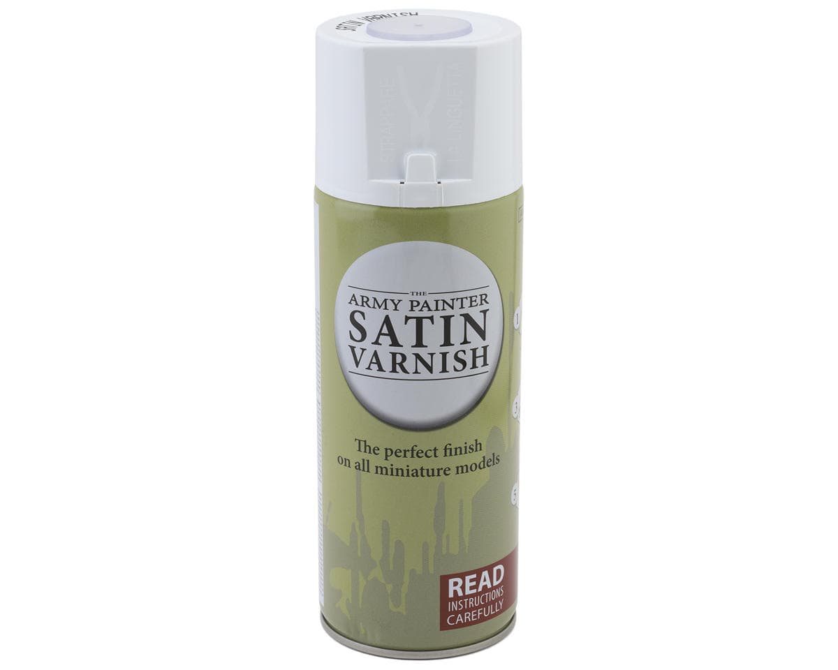 Army Painter Colour Primer Acrylic Hobby Paint Spray (Aegis Suit Satin Varnish) (400ml)