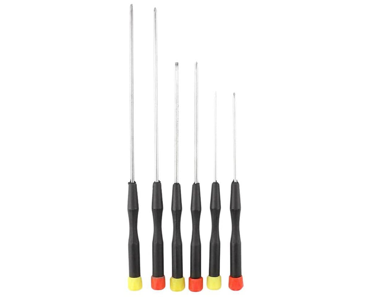 Enkay 6-Piece Extra Long Precision Screwdriver Set (Metric) w/Phillips & Slotted