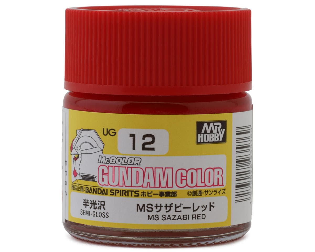 GSI Creos Mr. Hobby "Gundam Color" Acrylic paint (MS Sazabi Gundam Red) (10ml) (Semi Gloss)