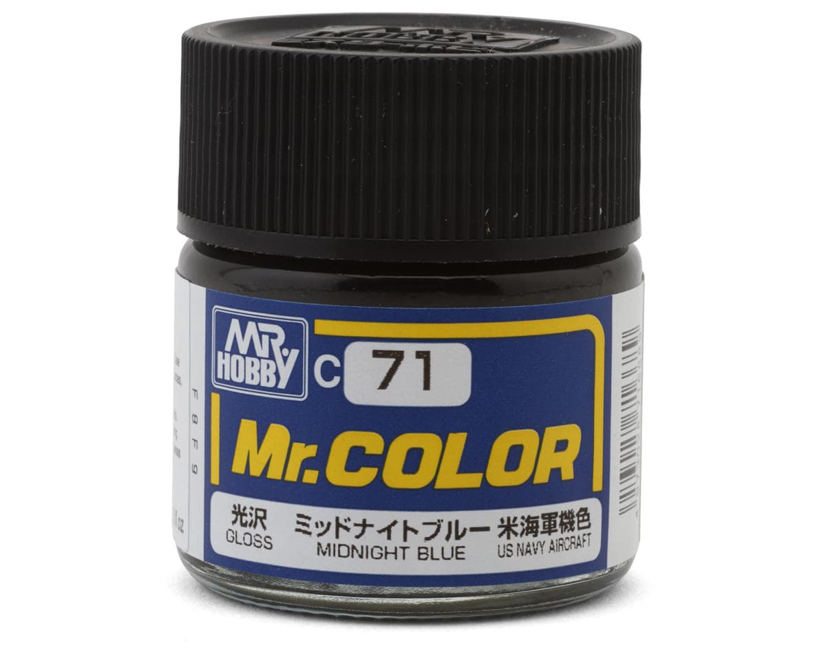 GSI Creos Mr. Hobby C71 Gloss Midnight Blue Acrylic Hobby Paint (10ml)