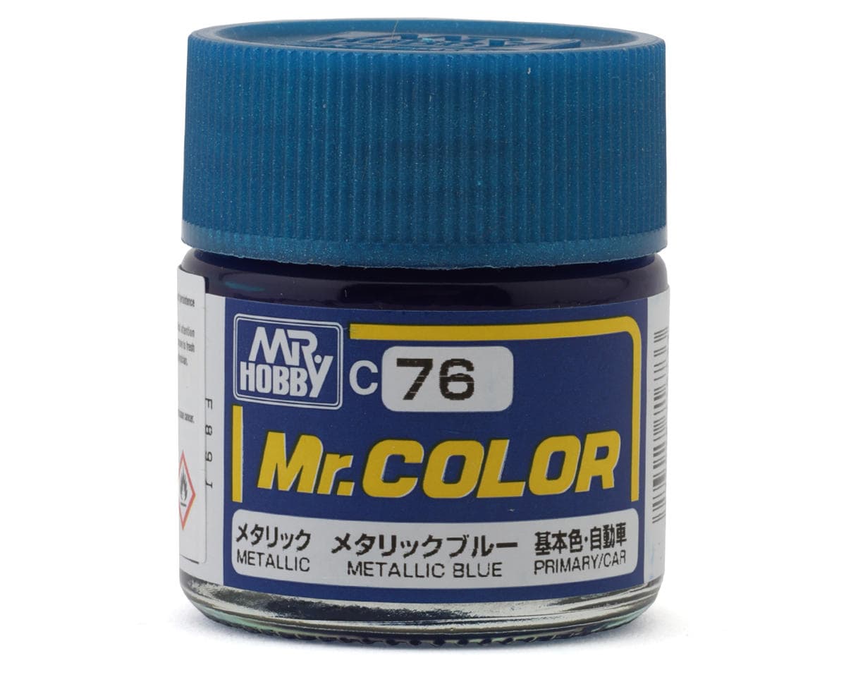GSI Creos Mr. Hobby C76 Metallic Blue Acrylic Hobby Paint (10ml)