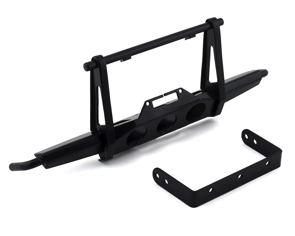 RC4WD CChand Vanquish VS4-10 Origin Shirya Front Winch Bumper (Black) w/Round Light Buckets