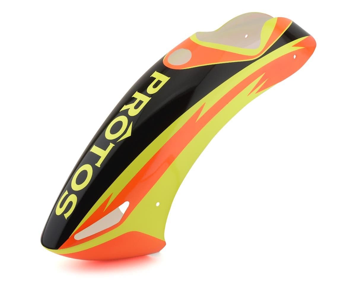 MSHeli Protos 700 Nitro Canopy (Orange/Black/Yellow)