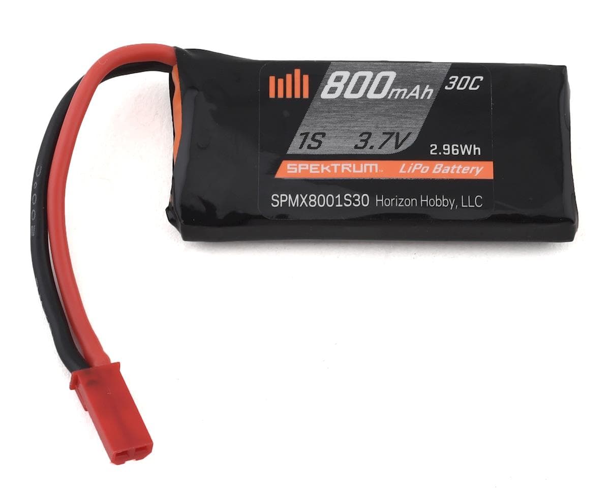 Spektrum RC 1S LiPo 30C LiPo Battery (3.7V/800mAh) w/JST Connector