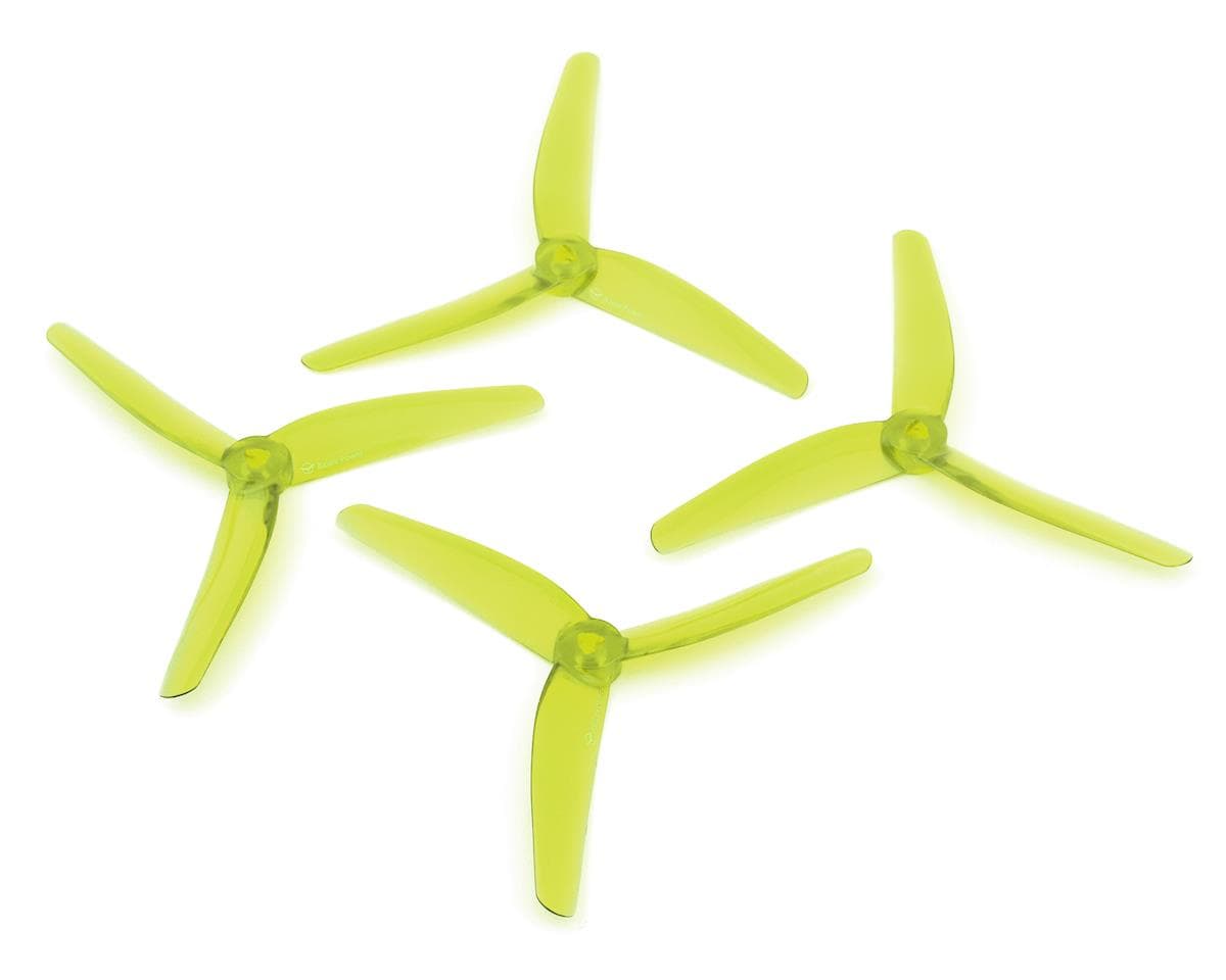 Azure Power 5.1" Vanover Polycarbonate Race Propeller Set (Yellow) (2CW & 2CCW)