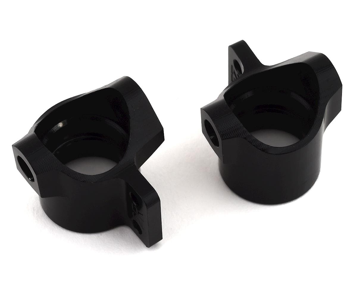 HB Racing D819 Aluminum Steering Block Set (Black) (2) (2 Degree)