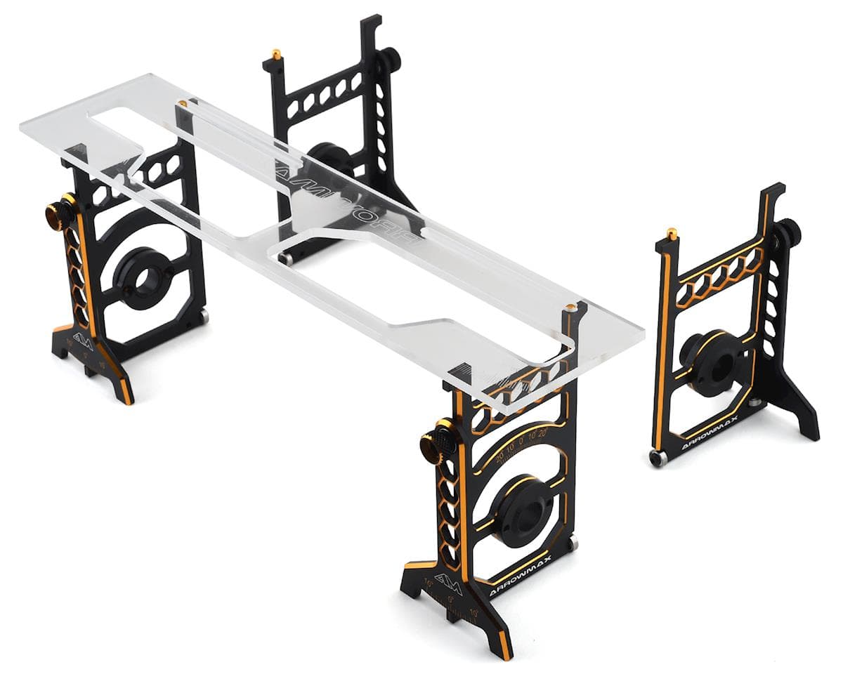 AM Arrowmax Black Golden 1/8 On-Road Set-Up System w/Bag