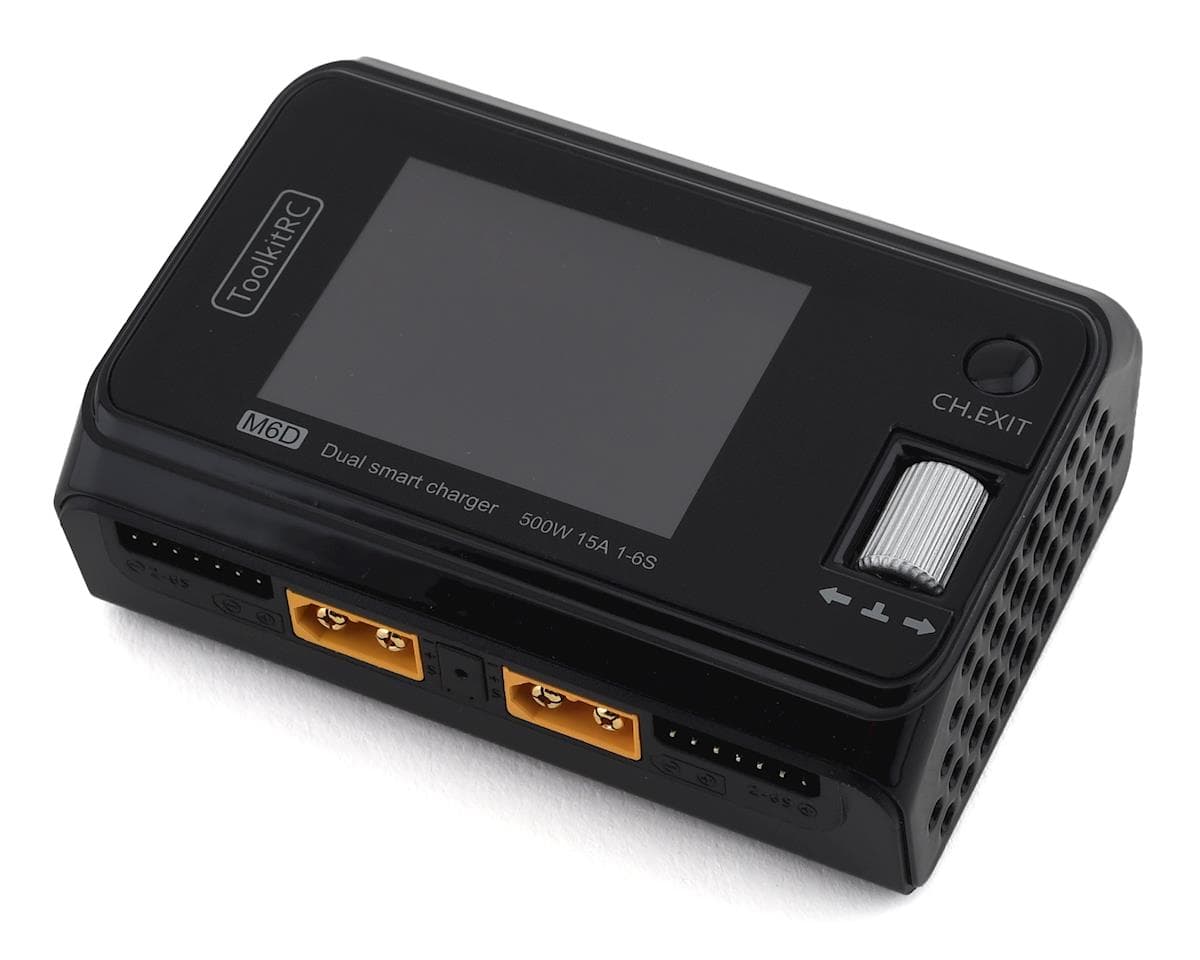 ToolkitRC M6D Dual DC Battery Charger Workstation (6S/15A/250W) (Black)