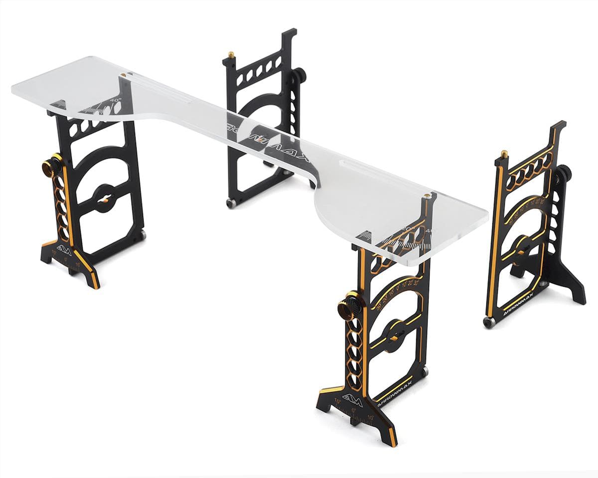 AM Arrowmax Black Golden 1/10 Off-Road Set-Up System w/Bag