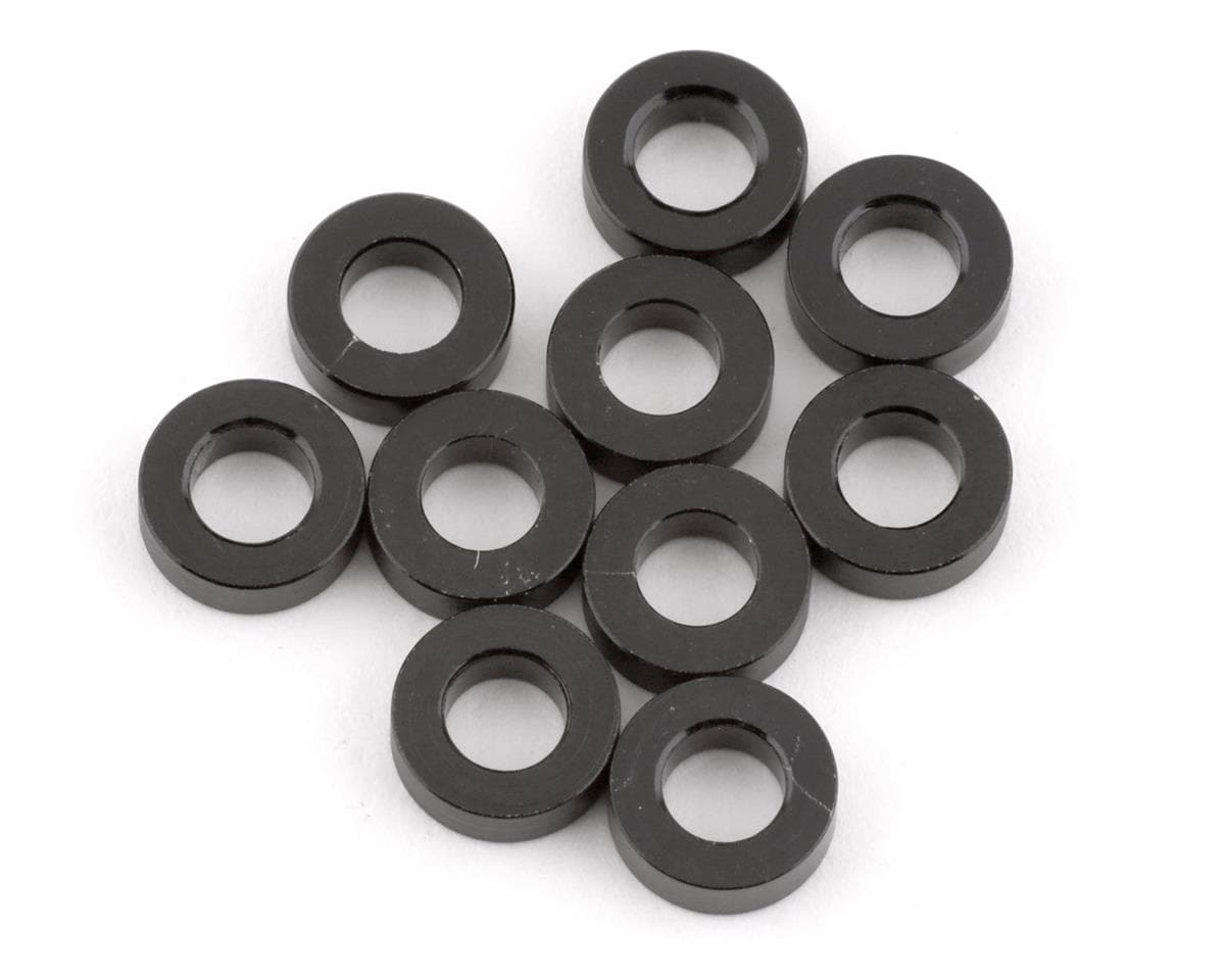 Schumacher 3mm Alloy Washers (Black) (10) (2.00mm)